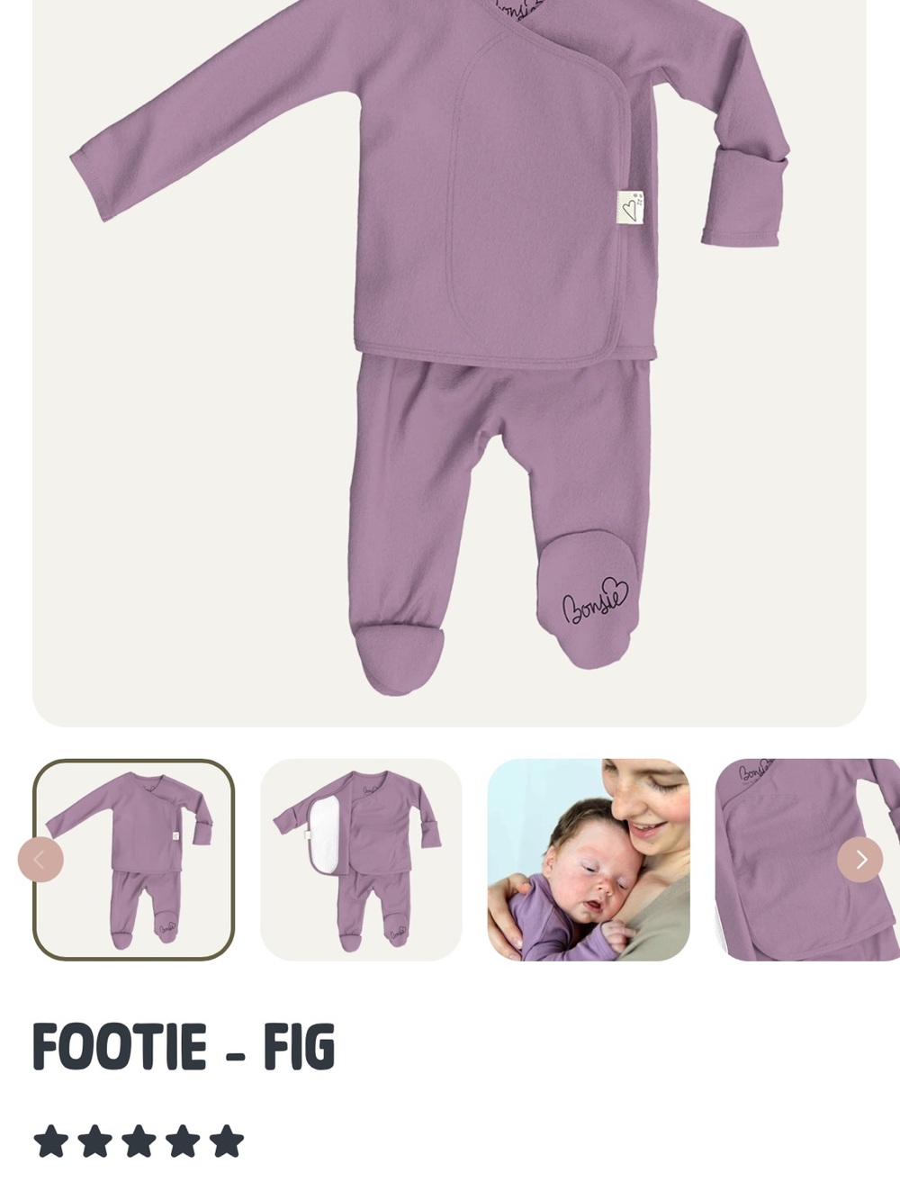 Two Bonsie One-Piece Skin to Skin Newborn